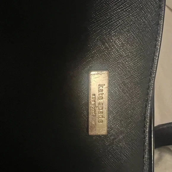 Kate Spade Black Shoulder Bag with Gold Accents - Picture 3 of 9